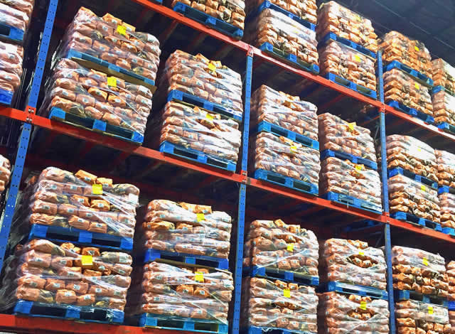 Food grade warehouse storage